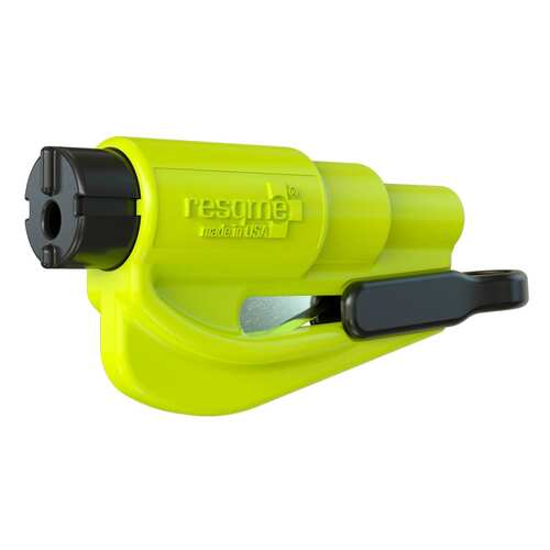 resqme® Car Escape Tool, Seatbelt Cutter / Window Breaker [Colors: Yellow]